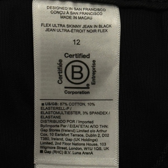 Athleta Flex Ultra Skinny Jeans Black Womens 12 NWT 29" Inseam - Picture 6 of 14